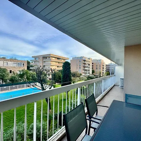 Le Lys - 4 Prs - Clim - Piscine - Parking Антіб